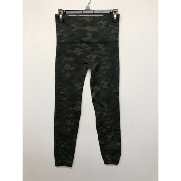 Spanx Women Pull On Active Leggings Size Large Camouflage B228 -4 - Picture 1 of 13